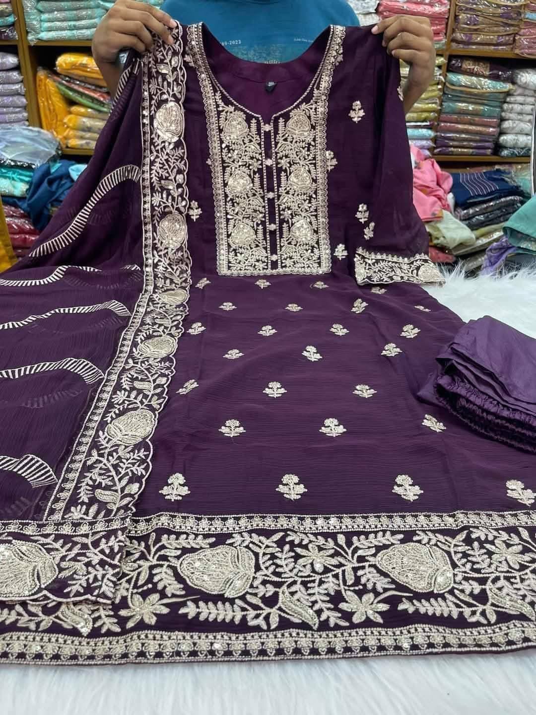readymade Georgette 4ps★